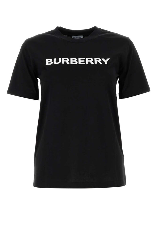 Burberry Women Black Cotton T-Shirt