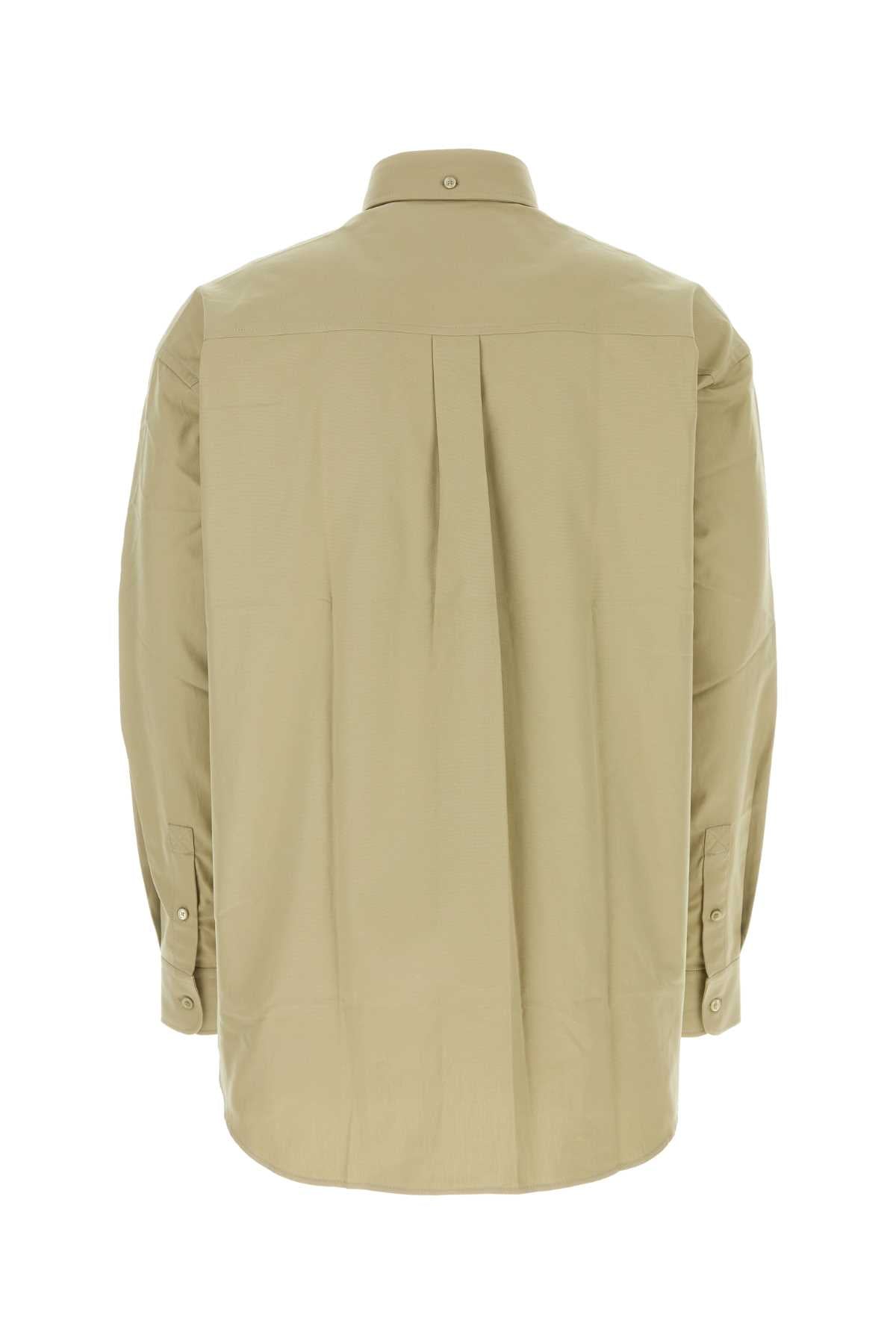 Burberry Men Army Green Oxford Shirt