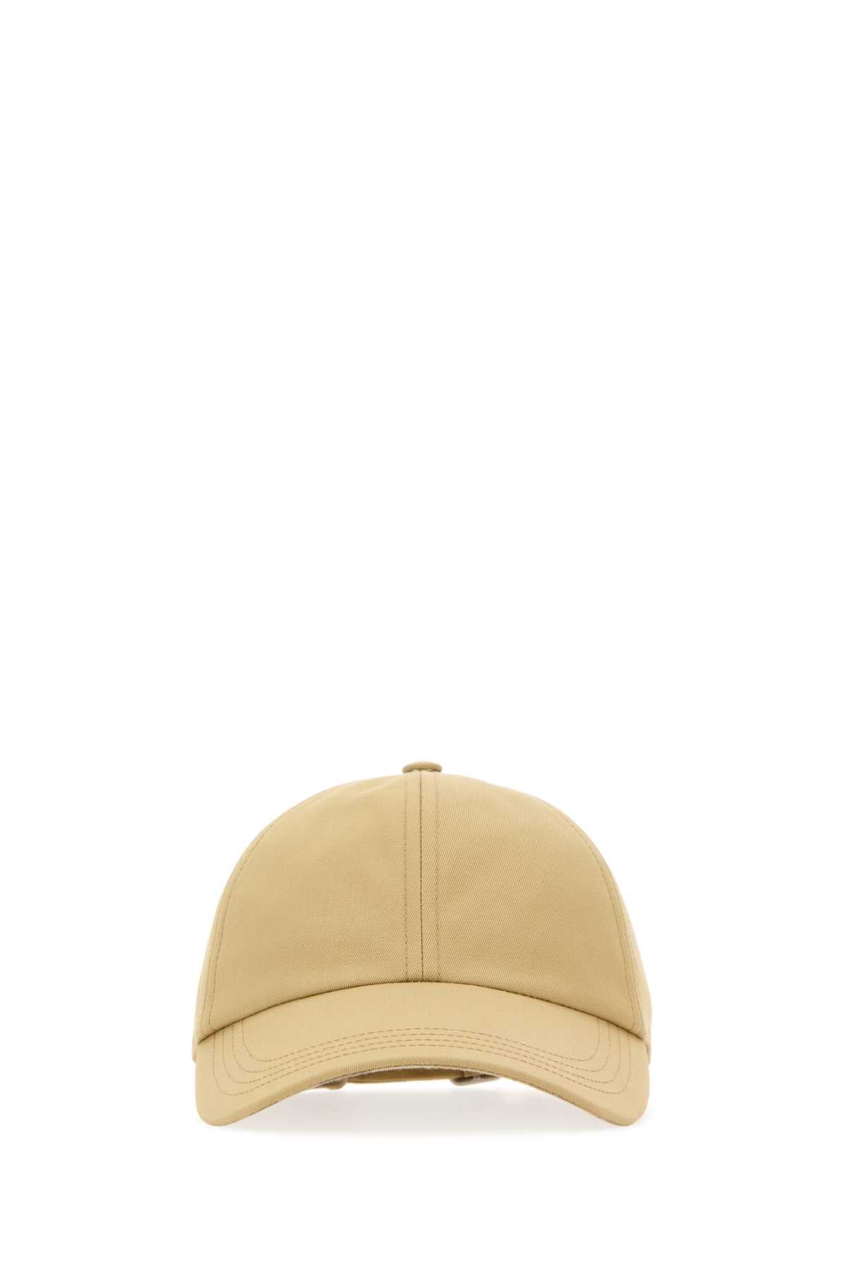 Burberry Women Beige Polyester Blend Baseball Cap
