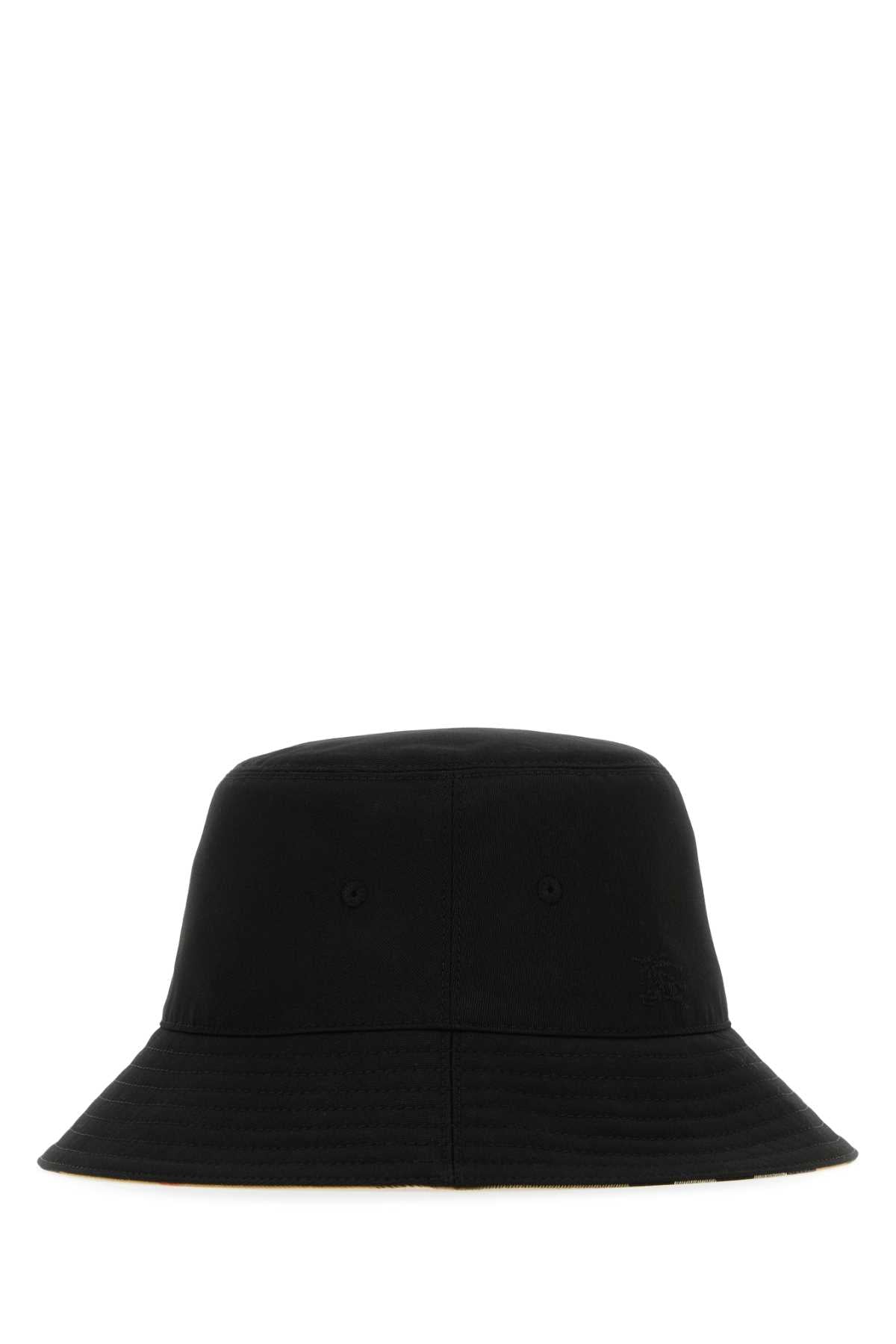 Burberry Women Black Polyester Blend Bucket Hat