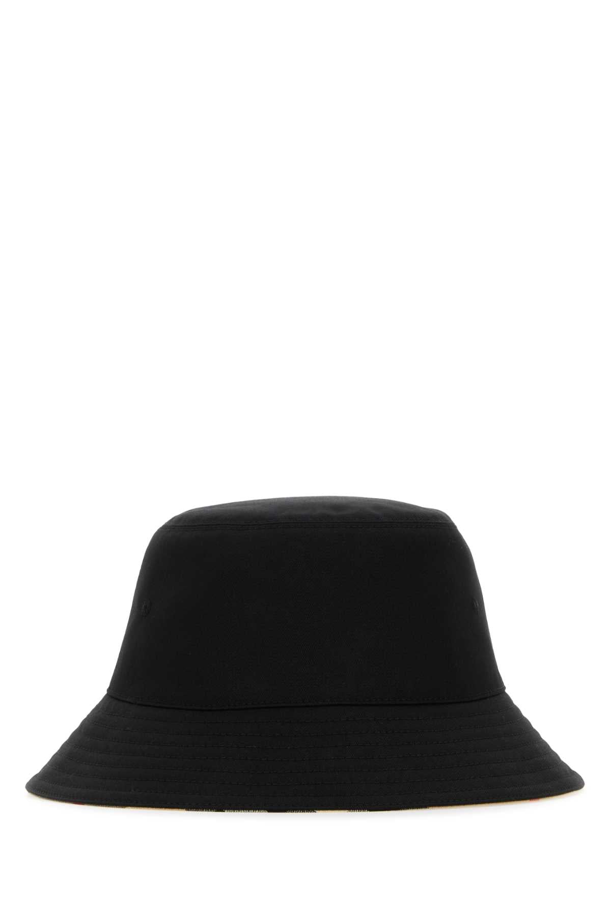 Burberry Women Black Polyester Blend Bucket Hat