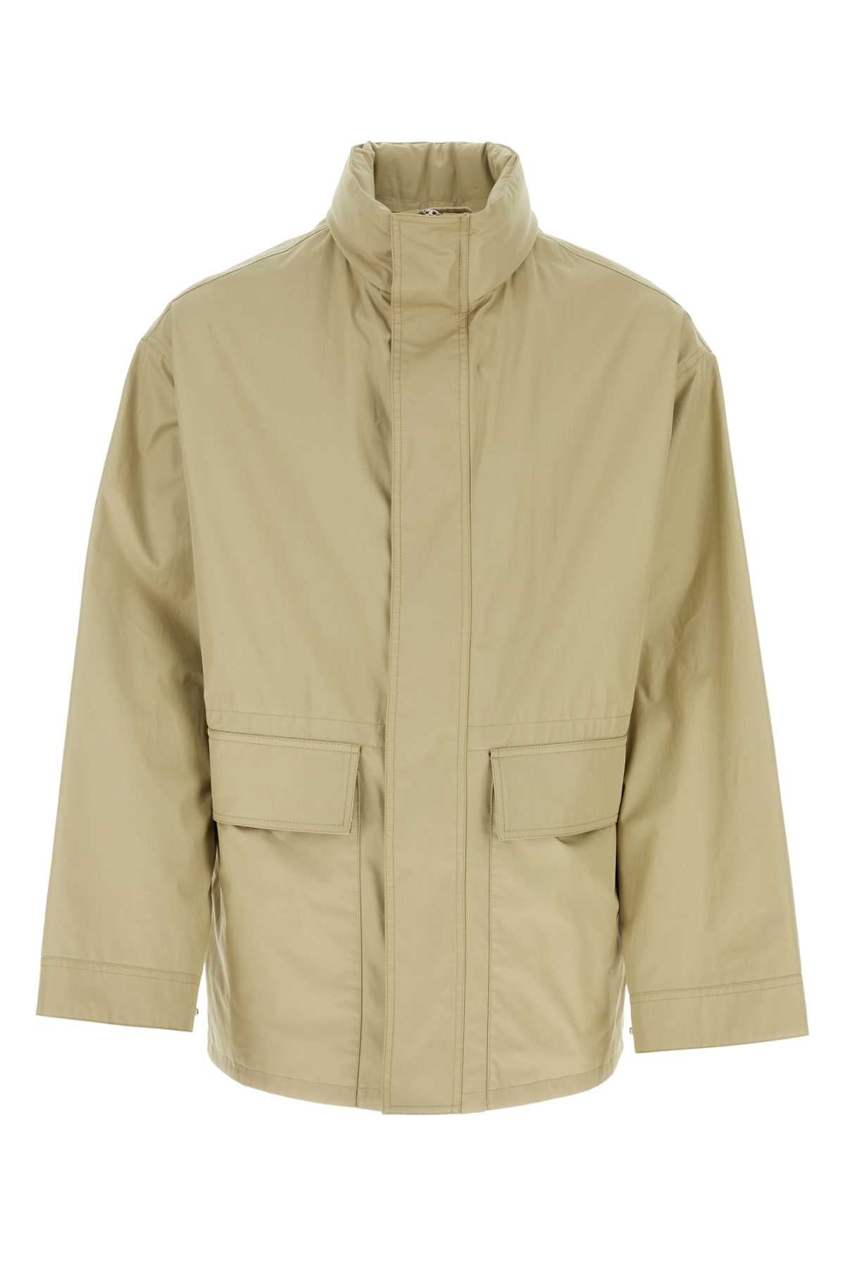 Burberry Men Cappuccino Gabardine Jacket