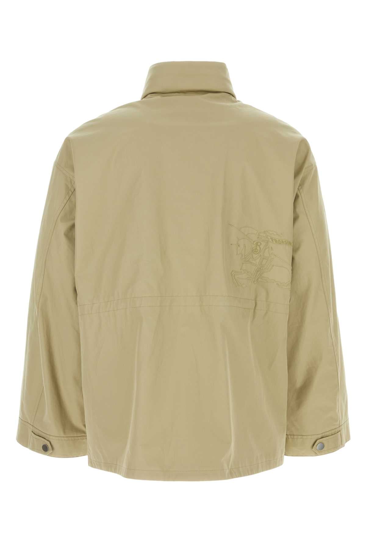 Burberry Men Cappuccino Gabardine Jacket