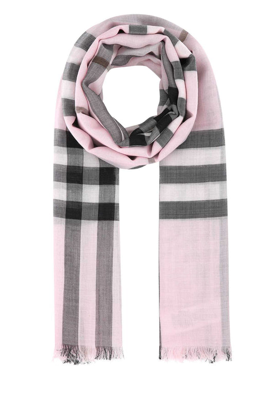 Burberry Unisex Embroidered Wool Blend Foulard