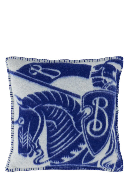 Burberry Unisex Embroidered Wool Pillow