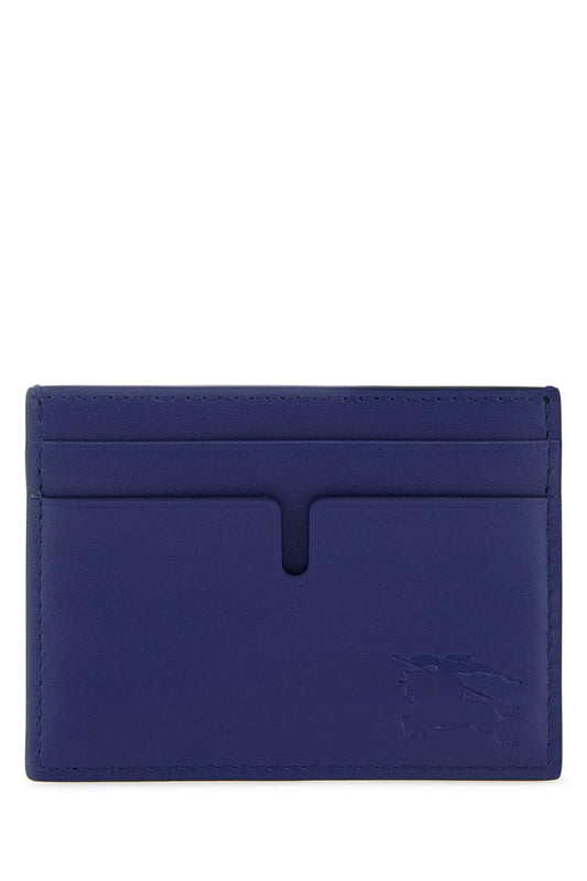 Burberry Men Blue Leather Cardholder