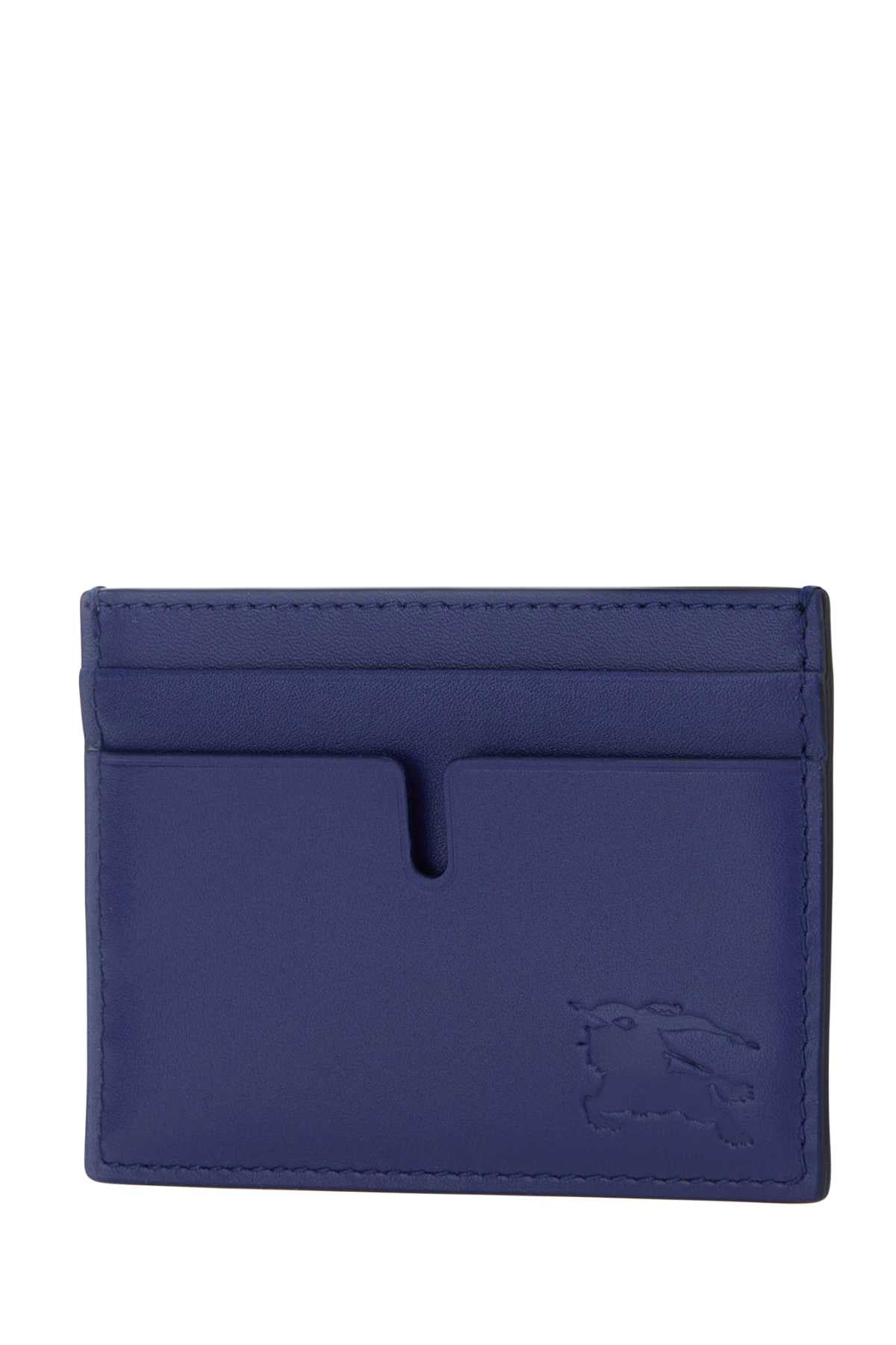 Burberry Men Blue Leather Cardholder