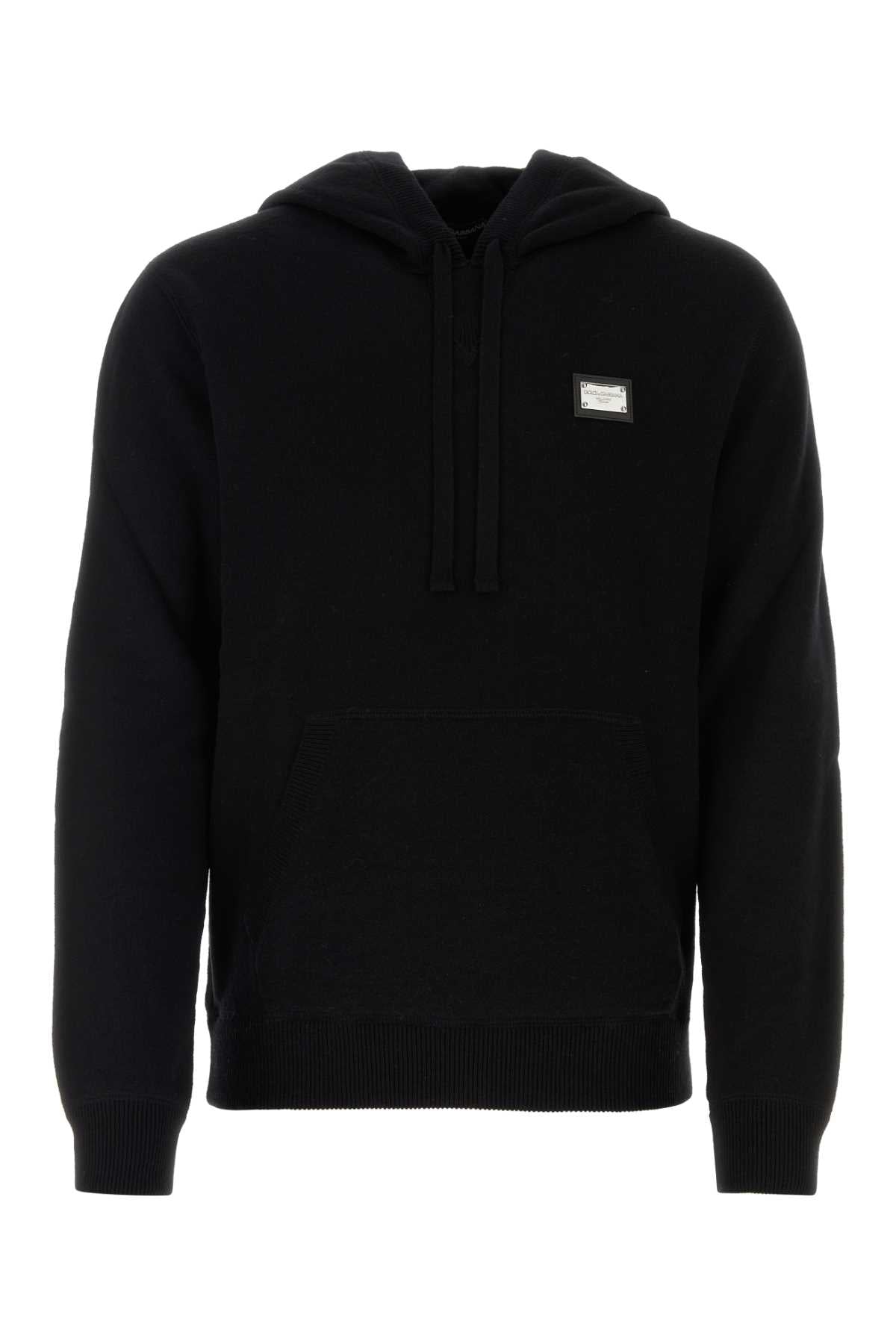Dolce & Gabbana Men Black Wool Blend Sweatshirt