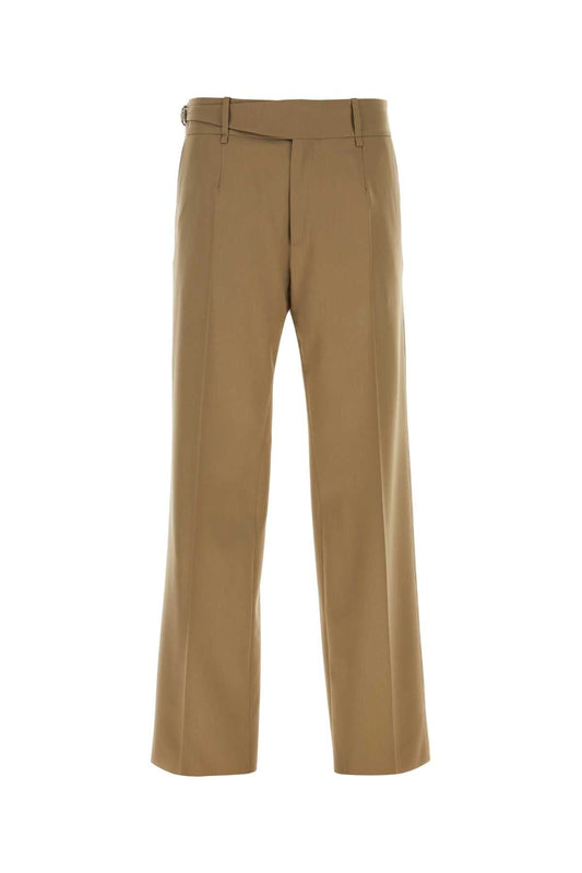 Dolce & Gabbana Men Biscuit Stretch Wool Pant