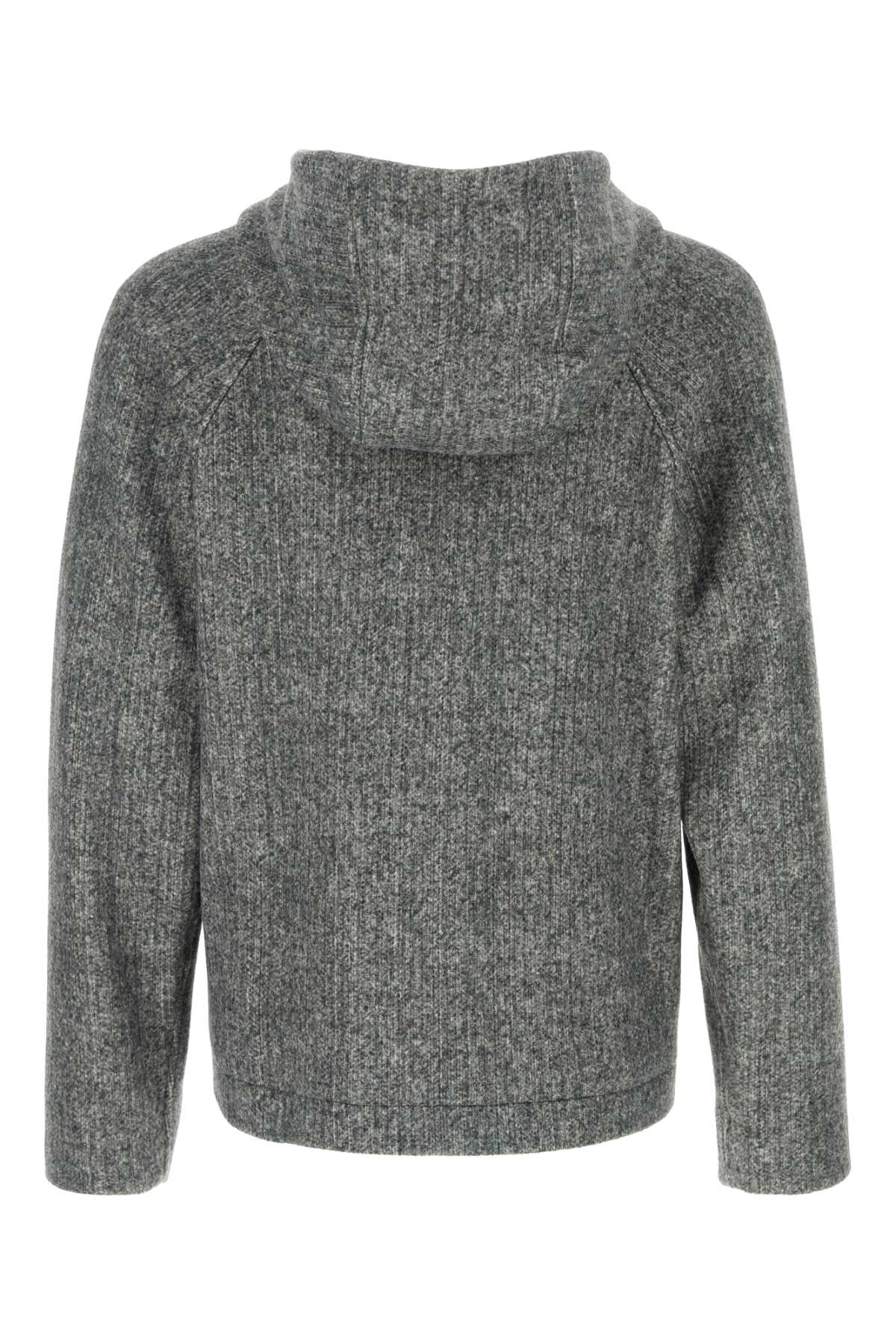 Dolce & Gabbana Men Melange Grey Acrylic Blend Jacket