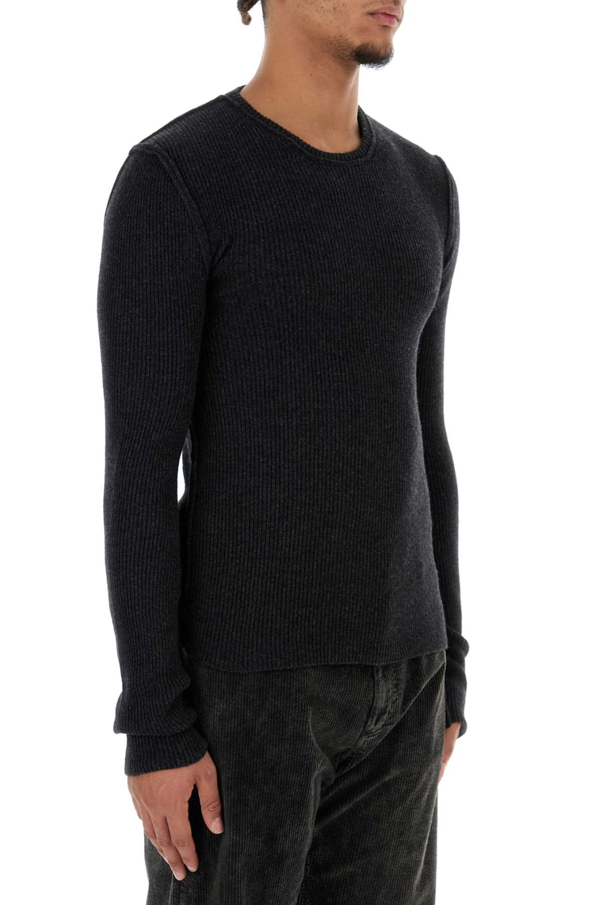 Dolce & Gabbana Men Slate Wool Blend Sweater