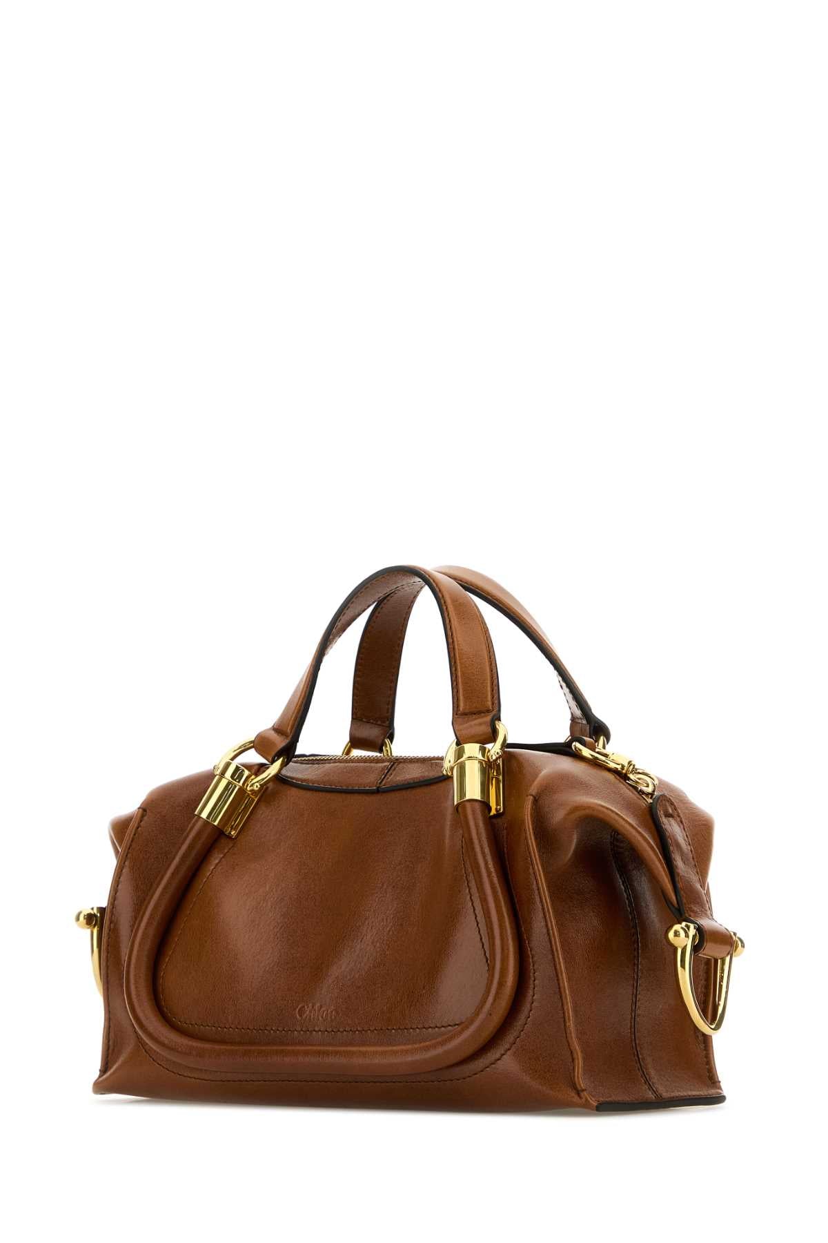 Chloe Women Brown Leather Paraty 24 Handbag