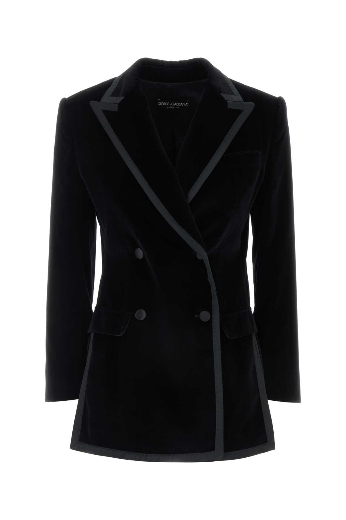 Dolce & Gabbana Women Black Velvet Blazer