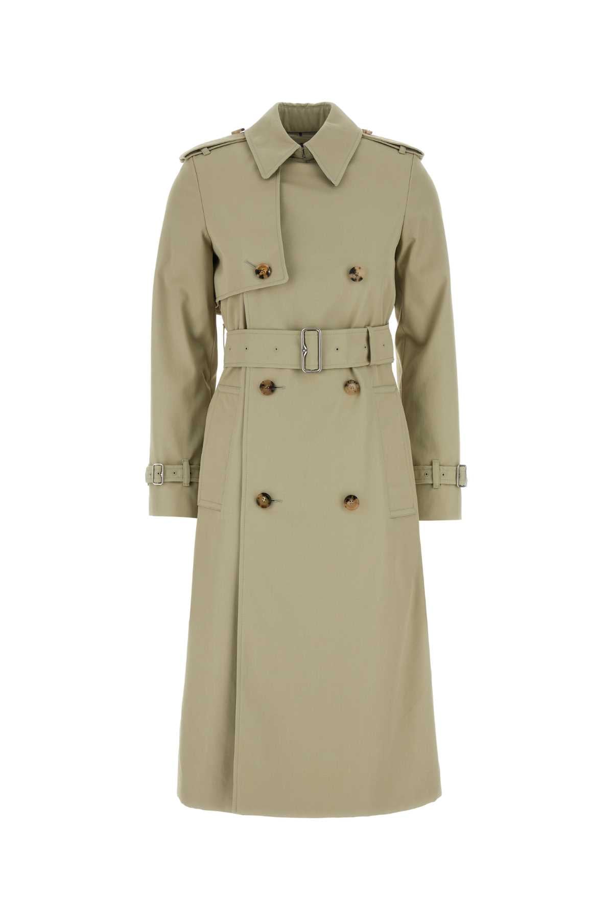 Burberry Women Cappuccino Polyester Blend Trench Coat