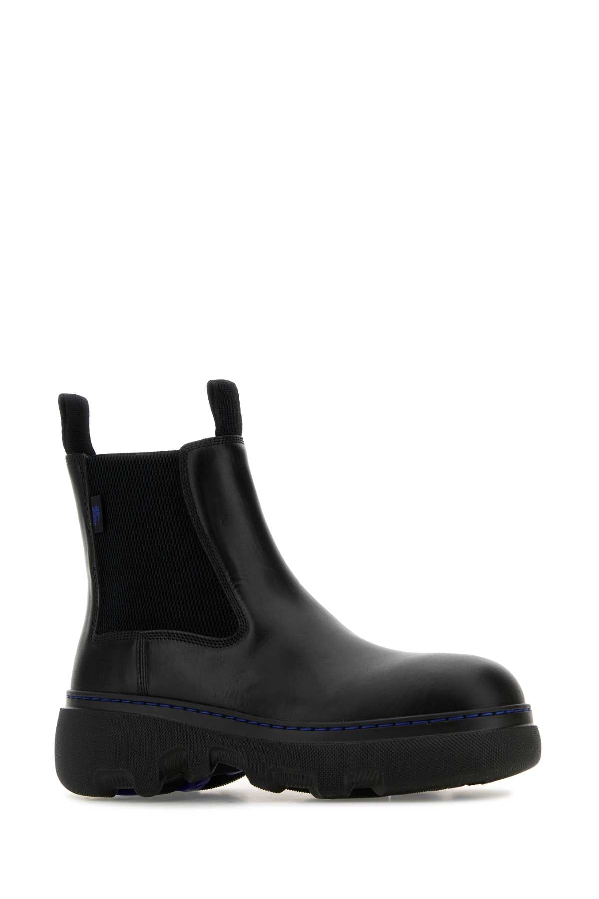 Burberry Women Black Leather Ankle Boots