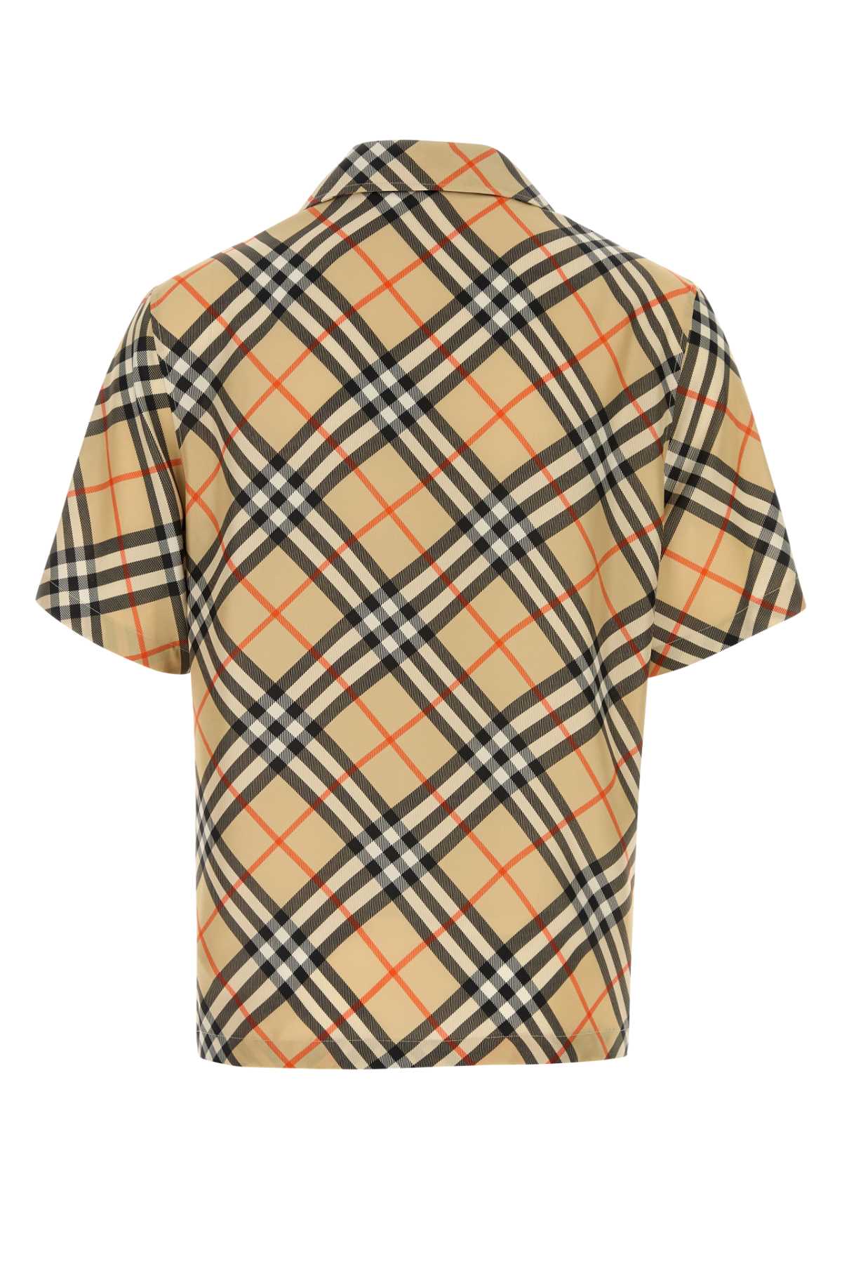 Burberry Men Printed Silk Shirt
