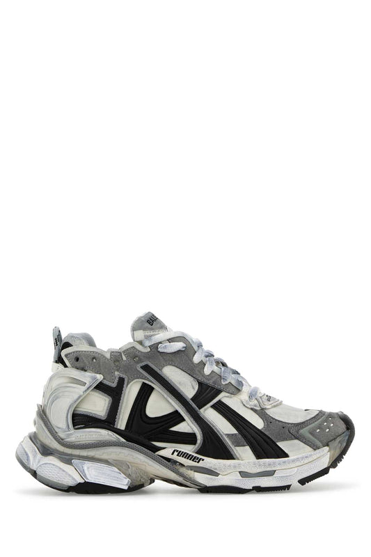 Balenciaga Men Multicolor Runner Sneakers