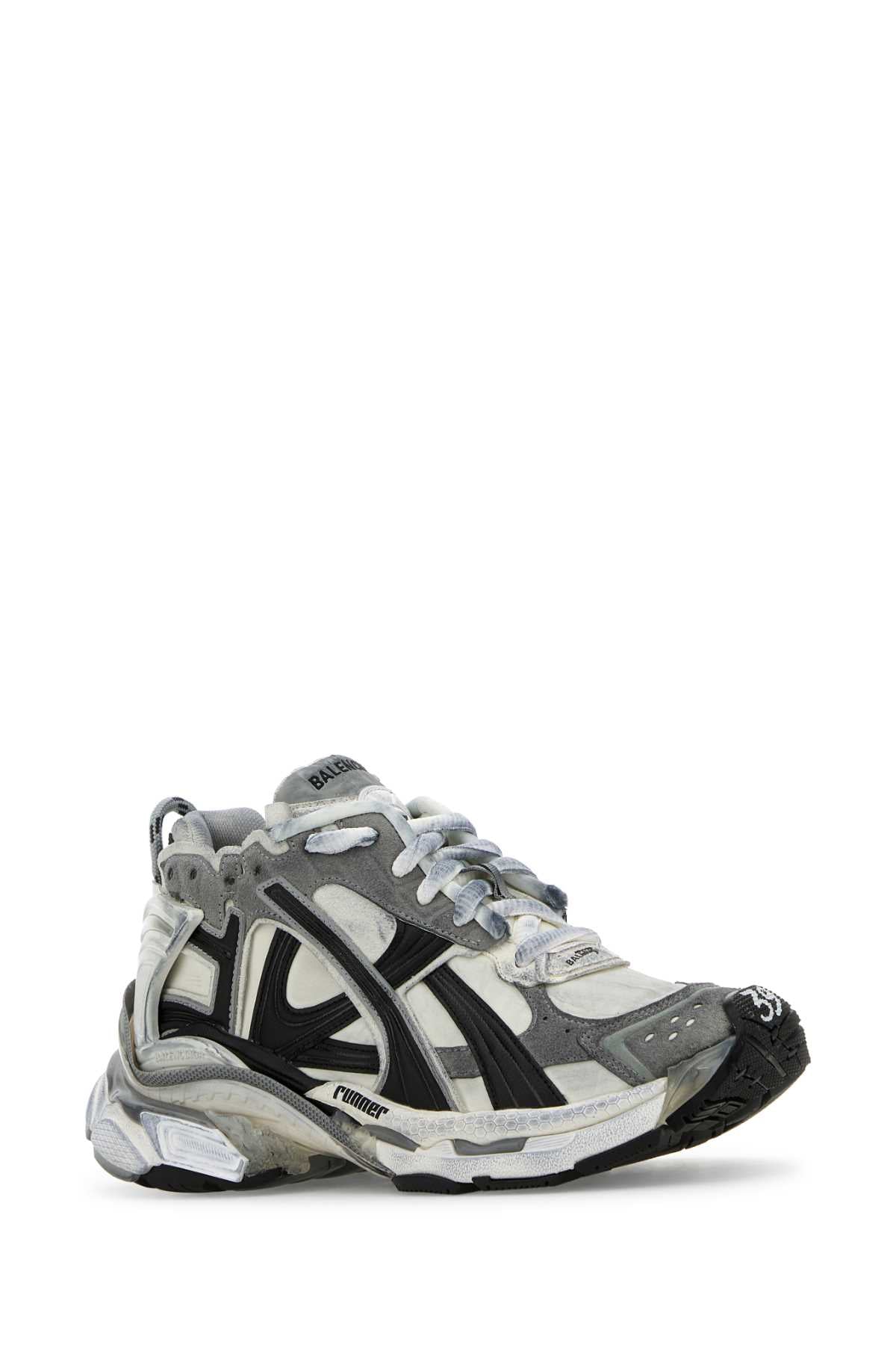 Balenciaga Men Multicolor Runner Sneakers