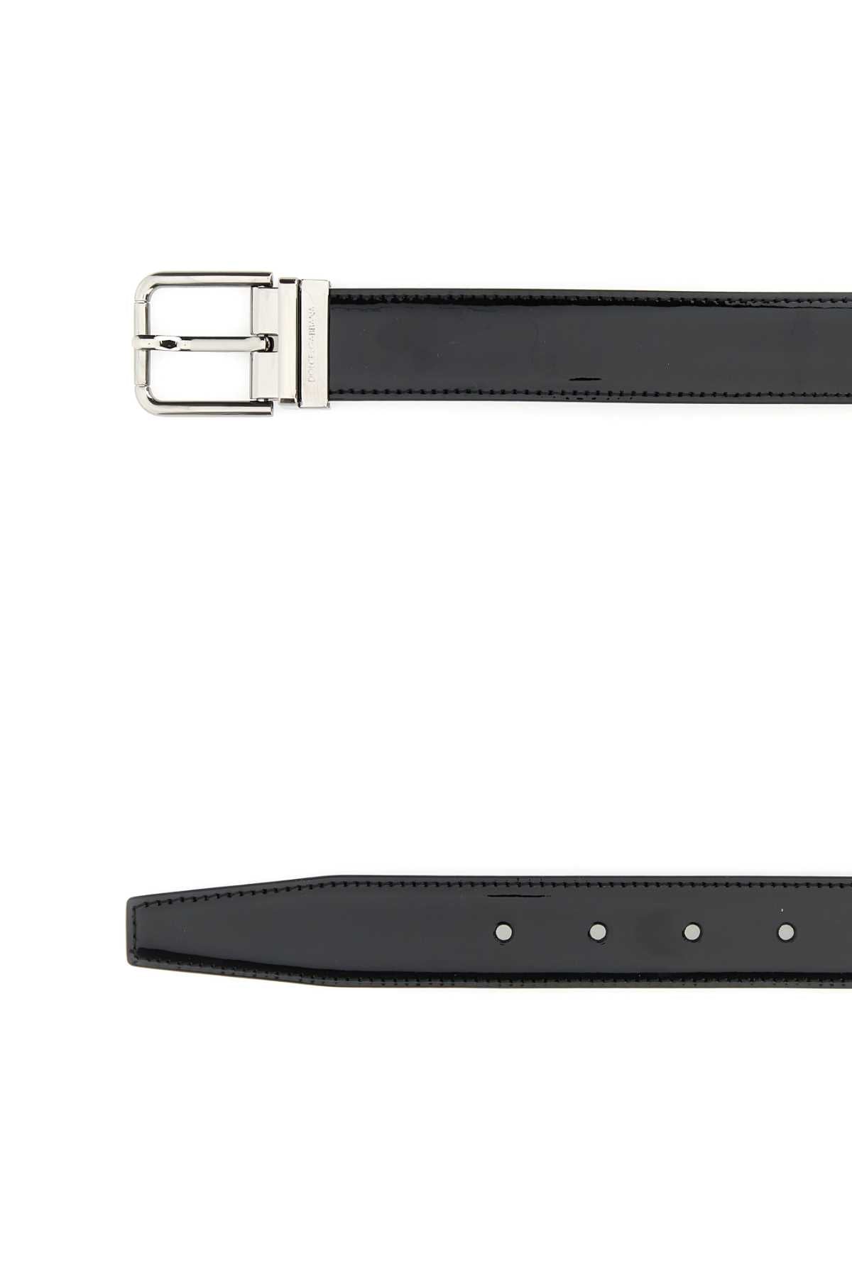 Dolce & Gabbana Men Black Leather Belt
