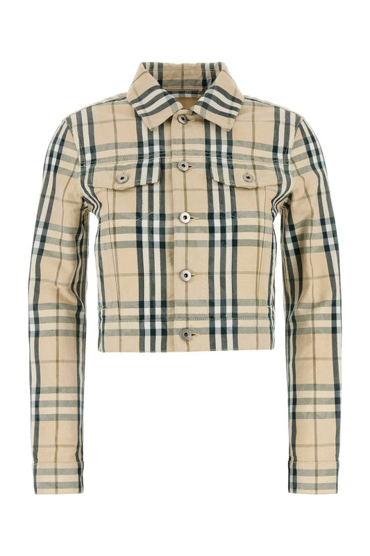 Burberry Women Embroidered Denim Jacket