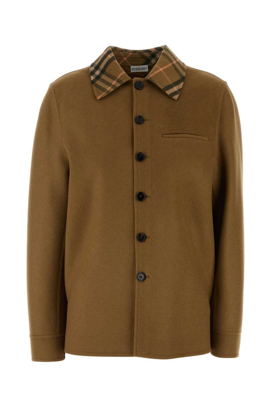 Burberry Women Biscuit Wool Coat