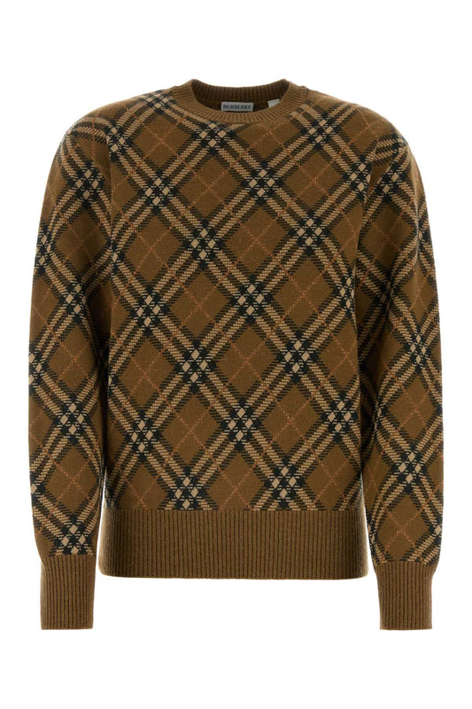 Burberry Women Embroidered Wool Blend Sweater