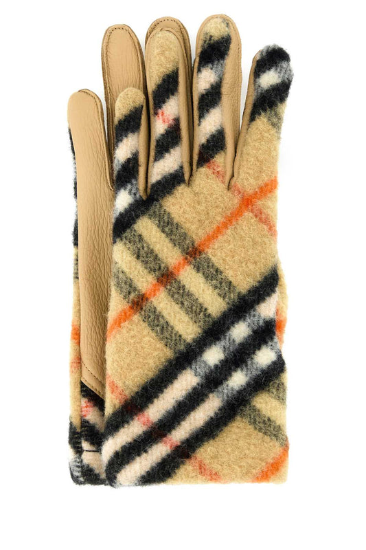 Burberry Unisex Embroidered Wool Gloves