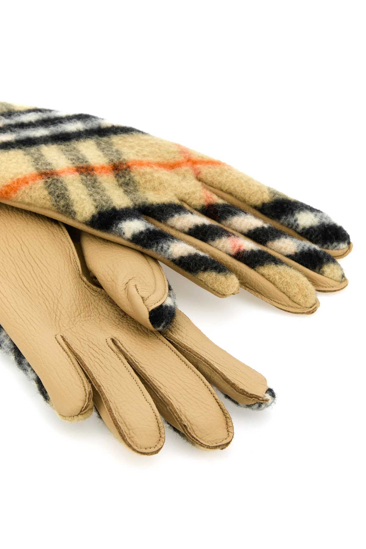 Burberry Unisex Embroidered Wool Gloves