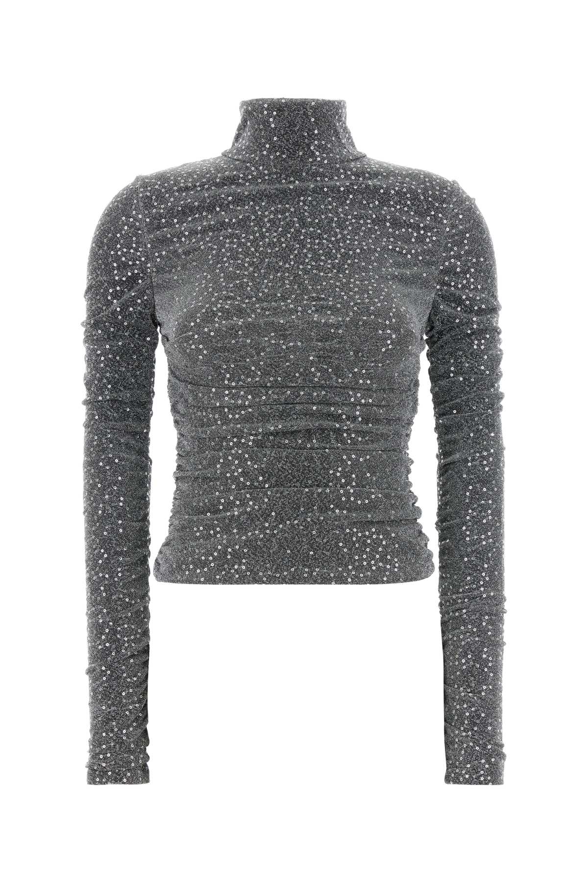Dolce & Gabbana Women Silver Jersey Top