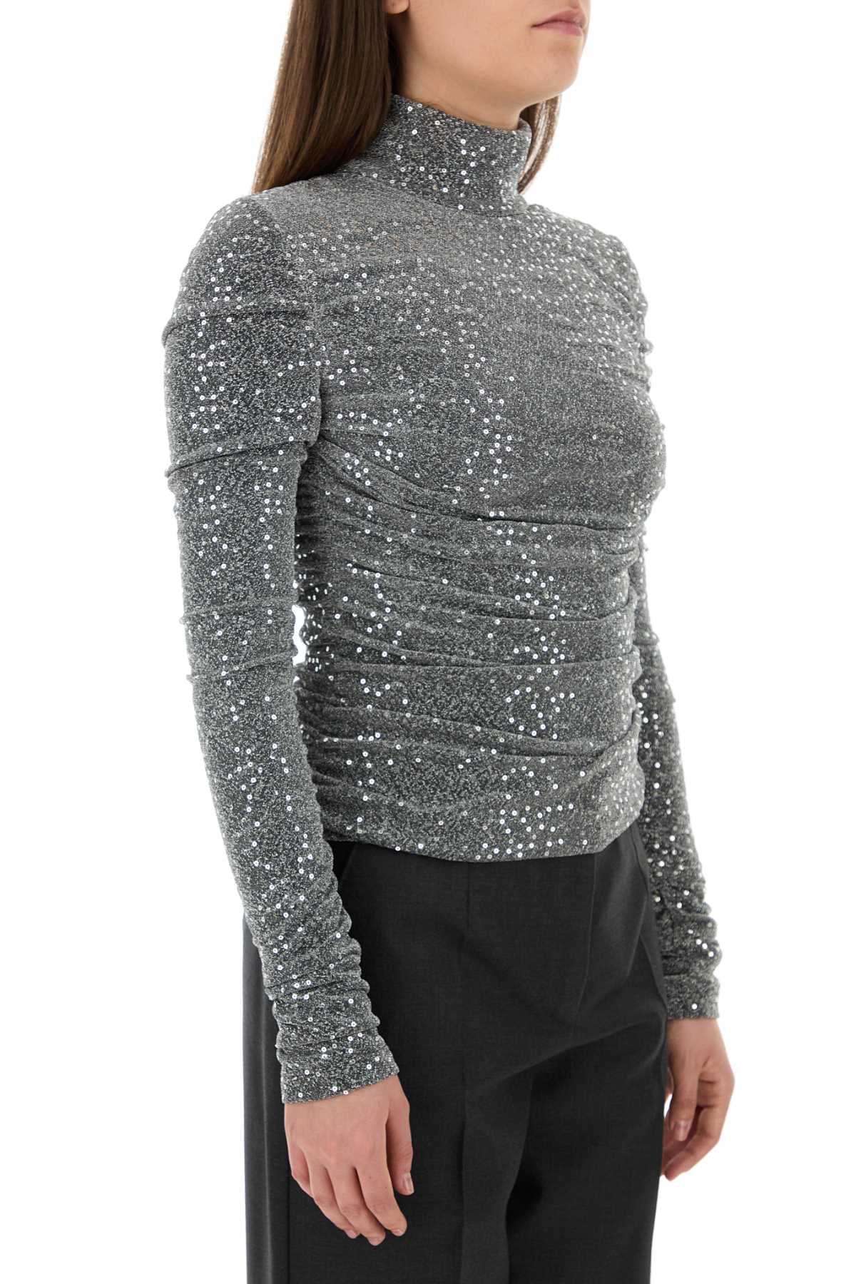 Dolce & Gabbana Women Silver Jersey Top