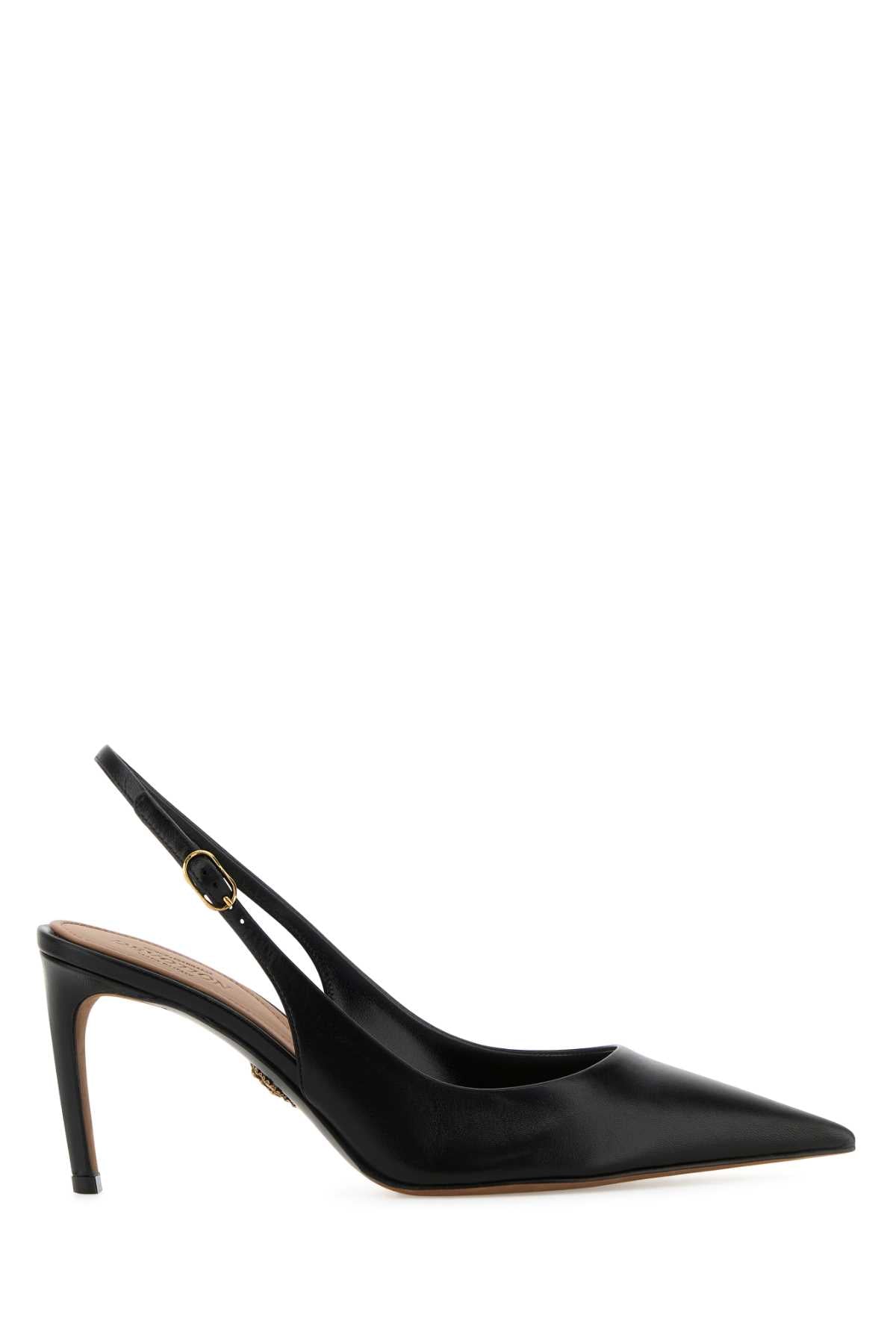 Dolce & Gabbana Women Black Leather Devotion 75 Pumps