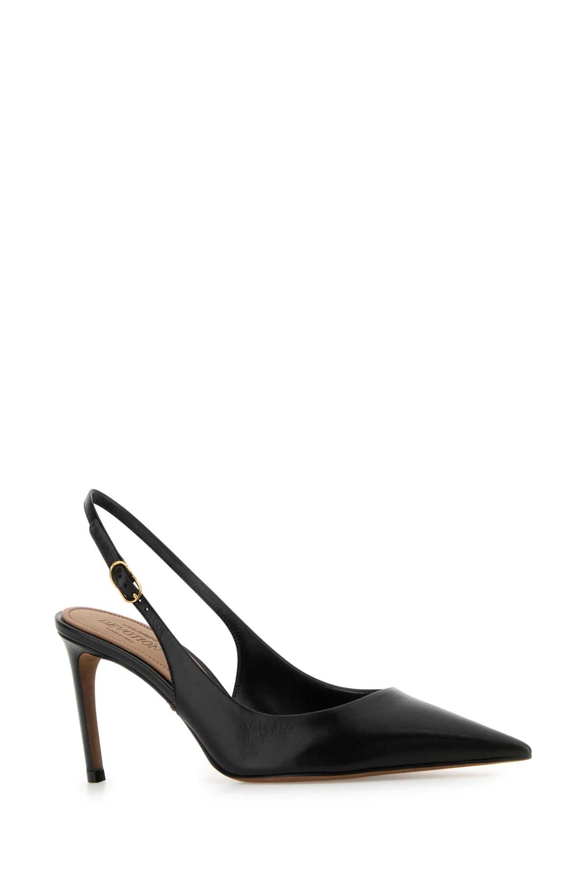 Dolce & Gabbana Women Black Leather Devotion 75 Pumps