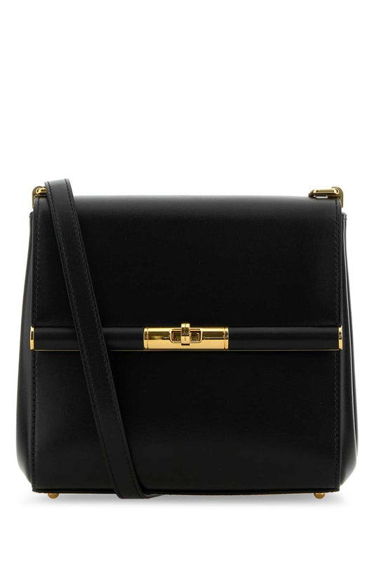 Dolce & Gabbana Women Black Leather Marlene Crossbody Bag