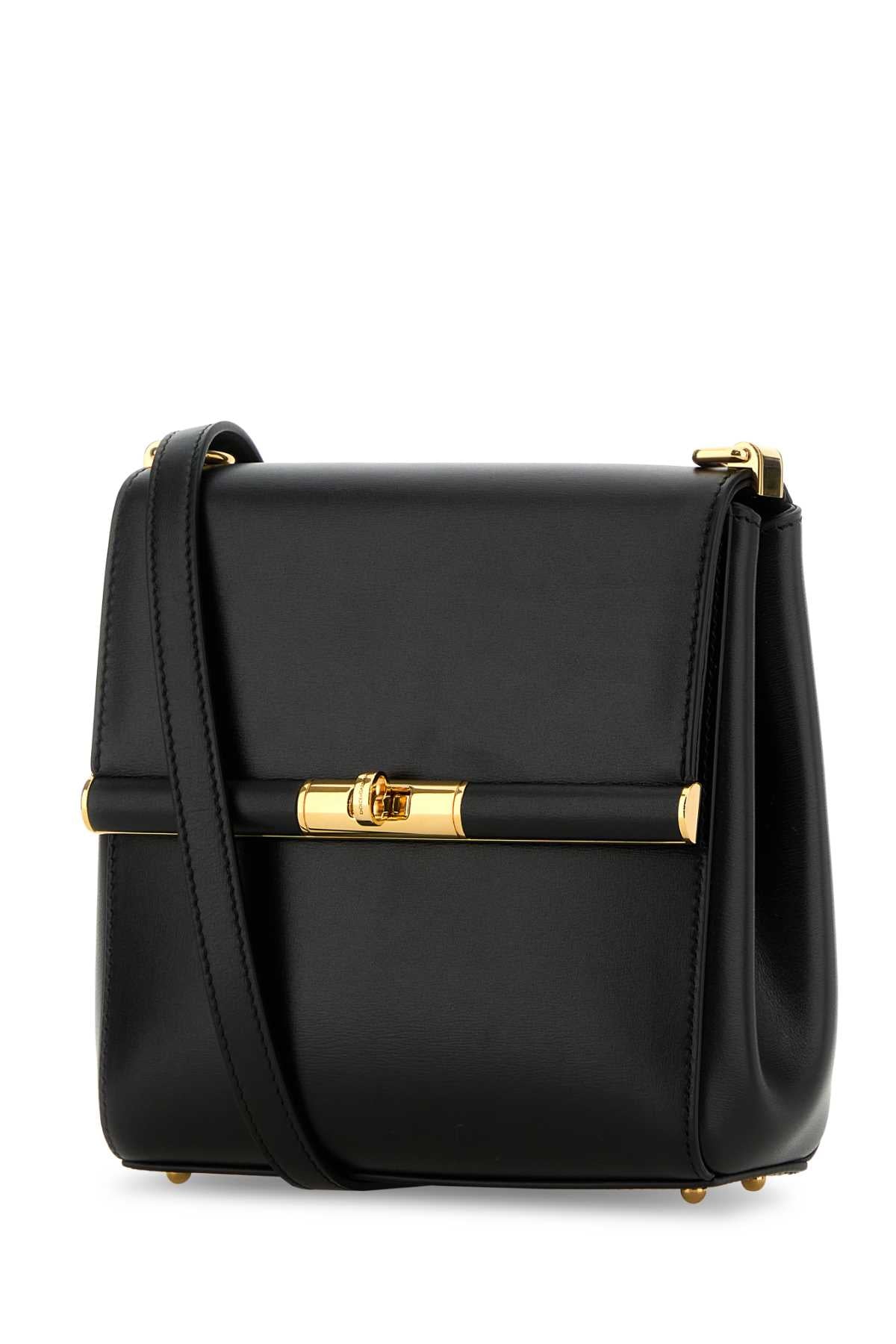 Dolce & Gabbana Women Black Leather Marlene Crossbody Bag