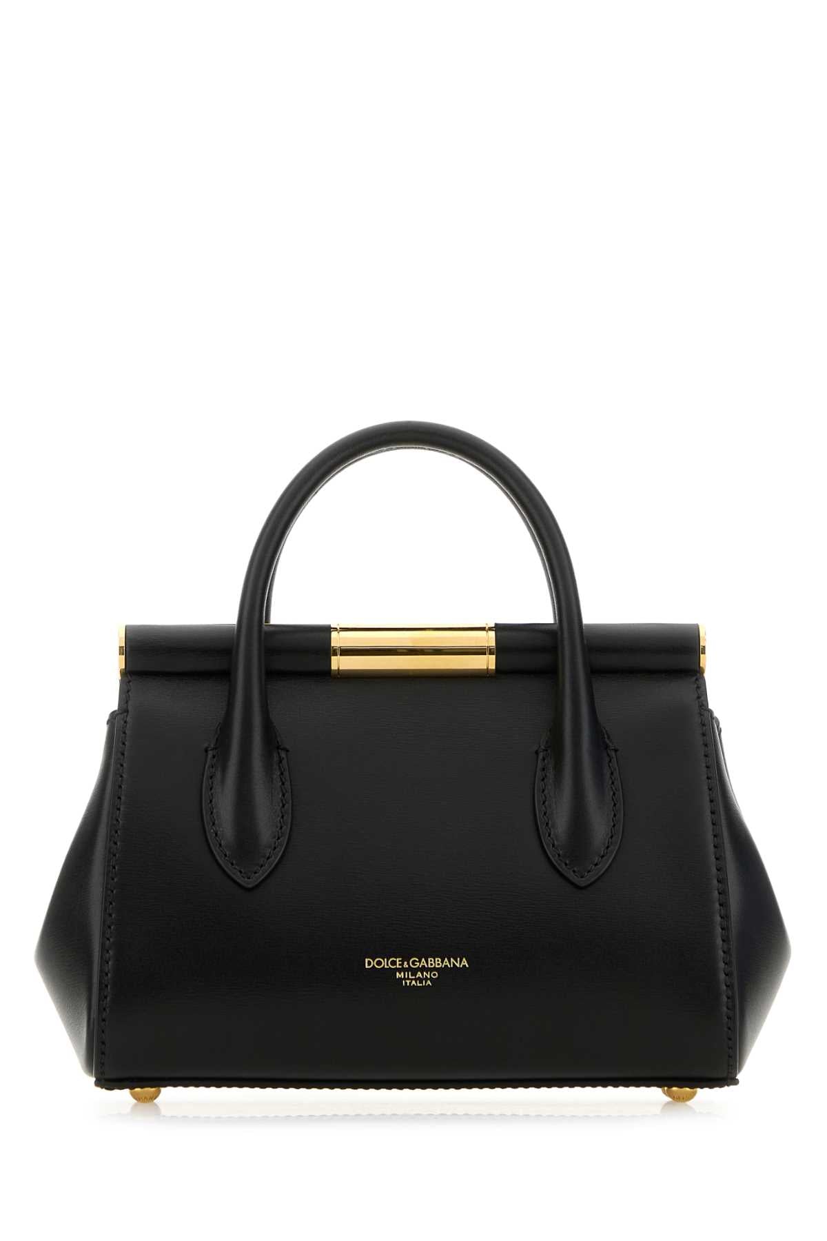 Dolce & Gabbana Women Black Leather Marlene Handbag