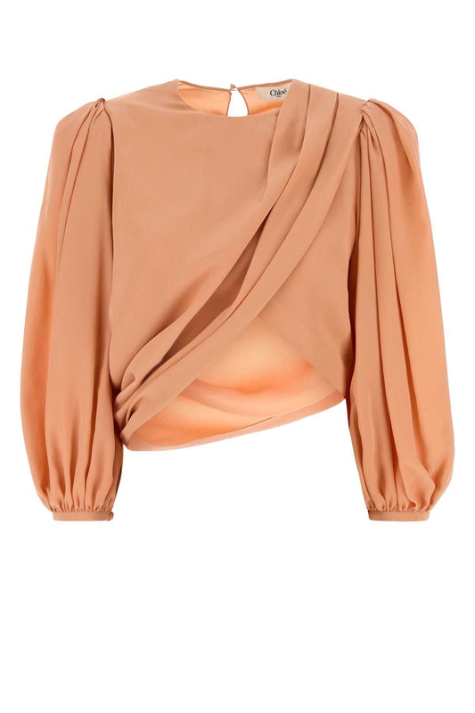 Chloe Women Salmon Crepe Top