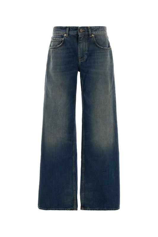 Balenciaga Women Denim Baggy Jeans