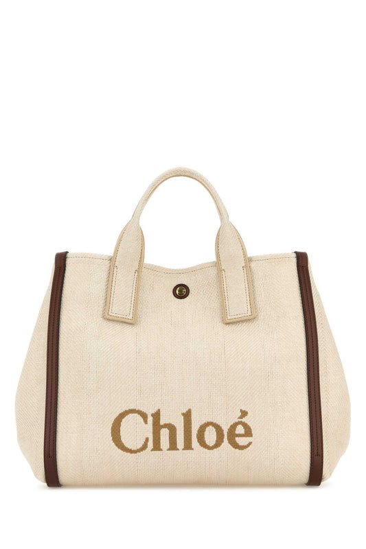 Chloe Women Sand Fabric Medium Chloe Carry Shopping Bag