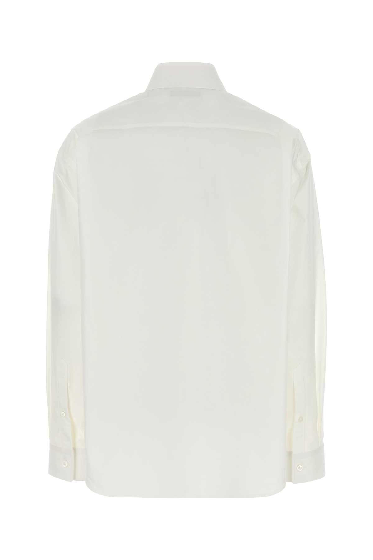 Balenciaga Women White Poplin Shirt