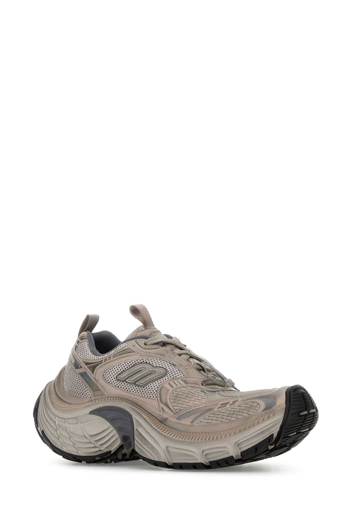 Balenciaga Men Cappuccino Mesh And Rubber 6Xl Sneakers