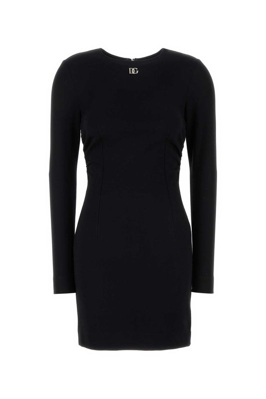 Dolce & Gabbana Women Black Stretch Viscose Blend Dres