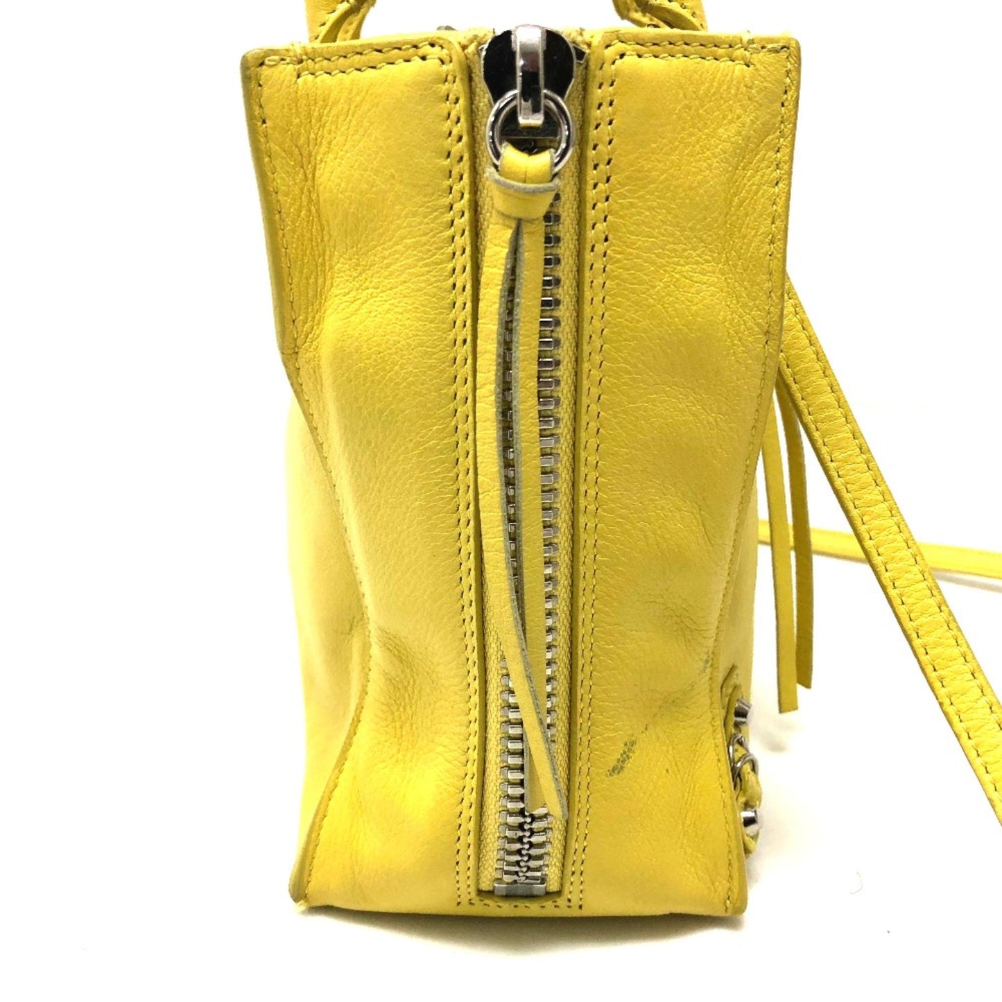 Balenciaga Yellow Leather Shoulder Bag ()