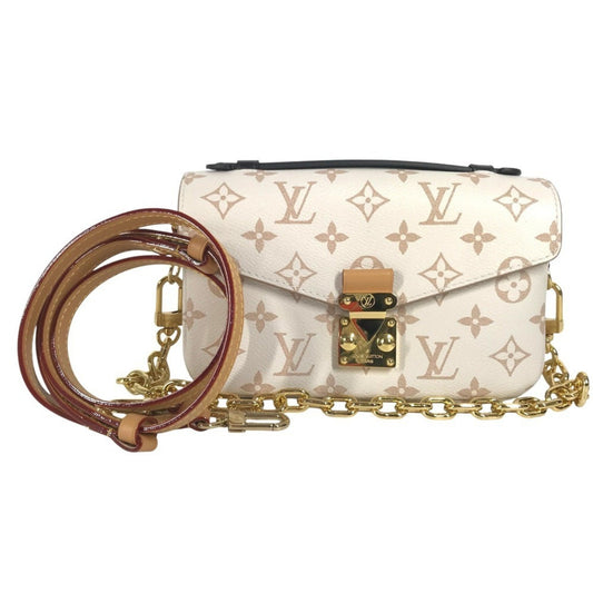 Louis Vuitton Beige Dune Monogram Handbag Pochette Shoulder Bag ()