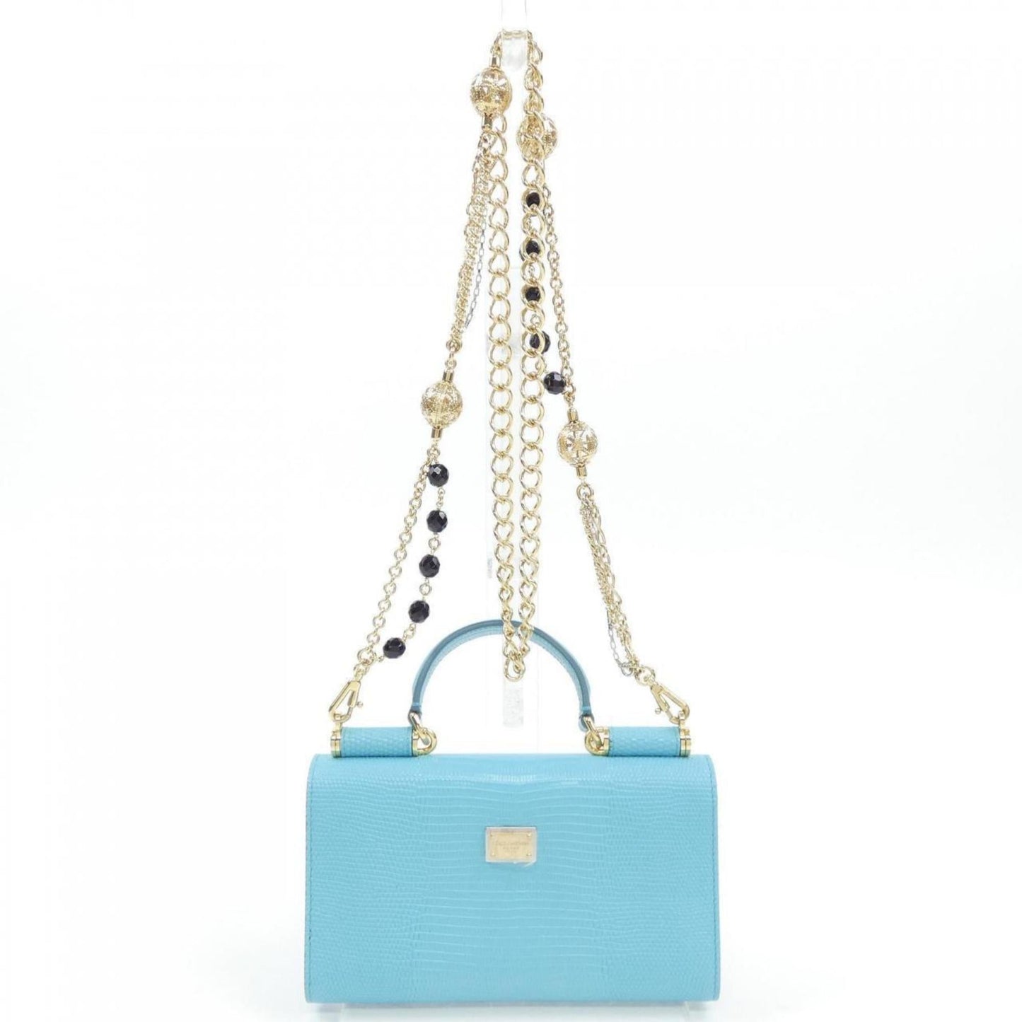 Dolce & Gabbana Blue Chain/Shoulder Wallet ()