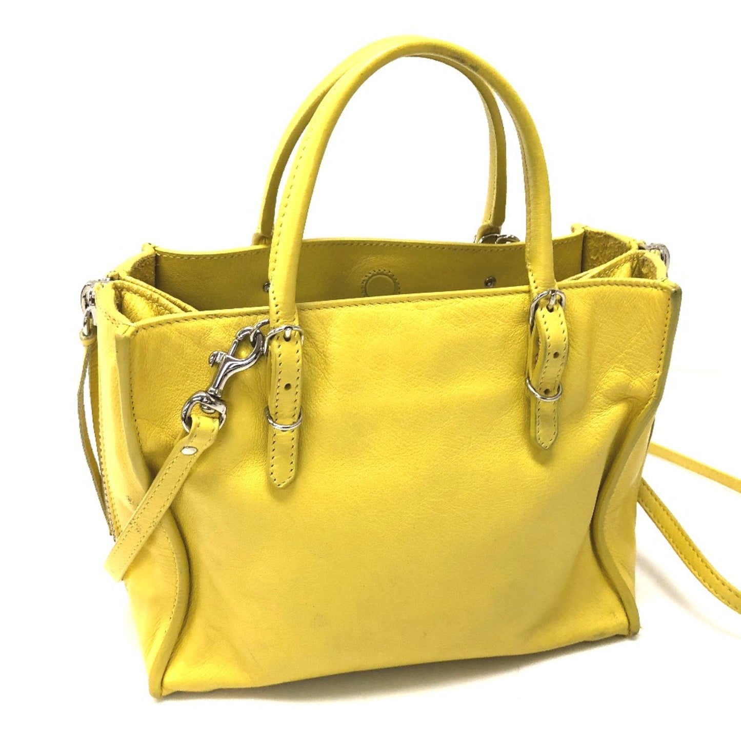 Balenciaga Yellow Leather Shoulder Bag ()