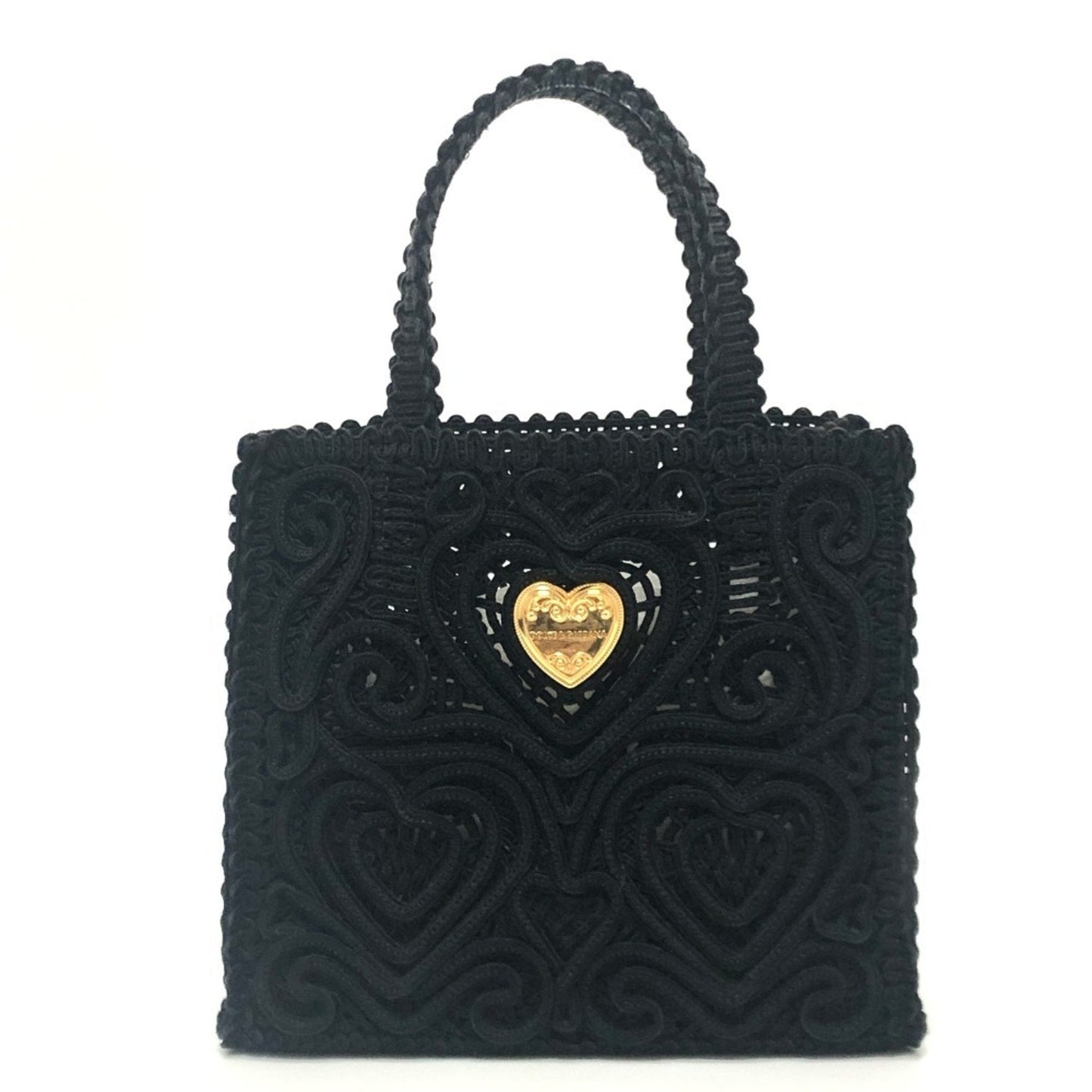Dolce & Gabbana Black Cotton Handbag ()