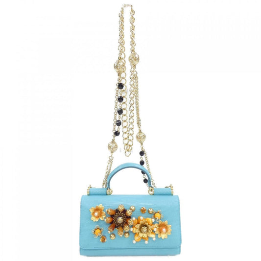Dolce & Gabbana Blue Chain/Shoulder Wallet ()