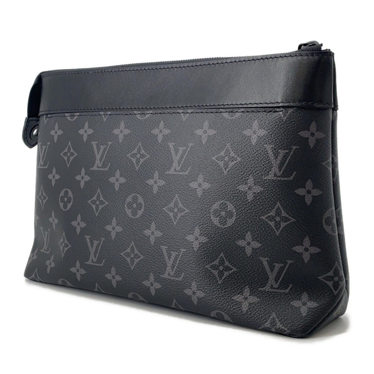 Louis Vuitton Black Monogram Eclipse Noir Monogram Eclipse Clutch Bag Pochette ()
