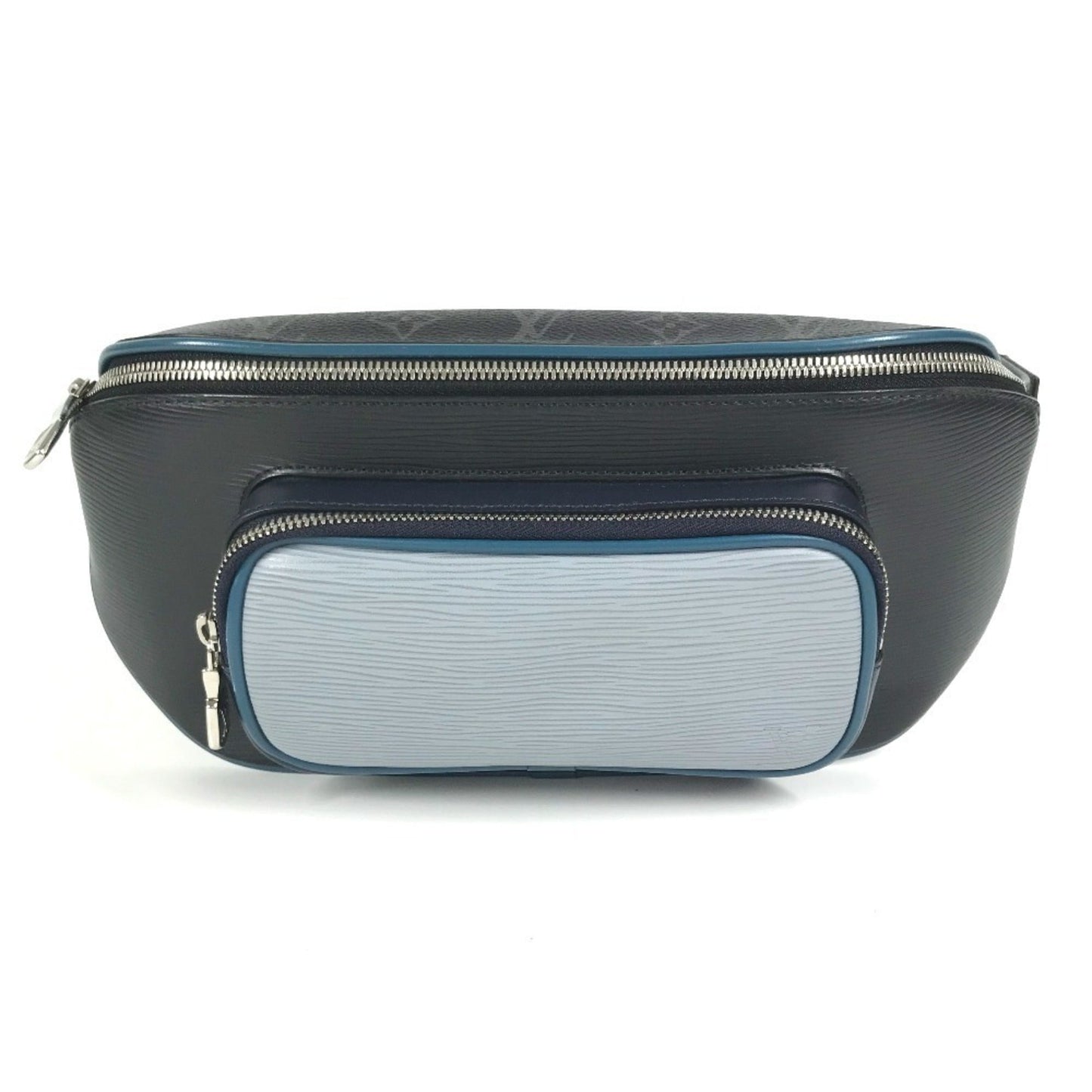 Louis Vuitton Blue Monogram Eclipse Navy Monogram Eclipse Epi Leather Fanny Pack Shoulder Bag ()