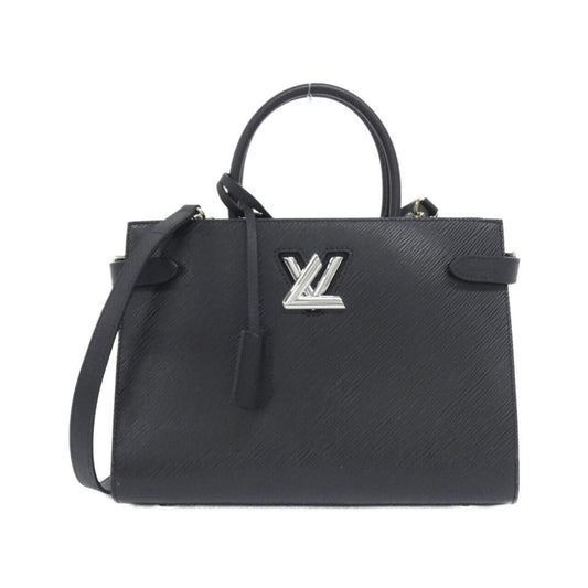 Louis Vuitton Black Leather Handbag ()